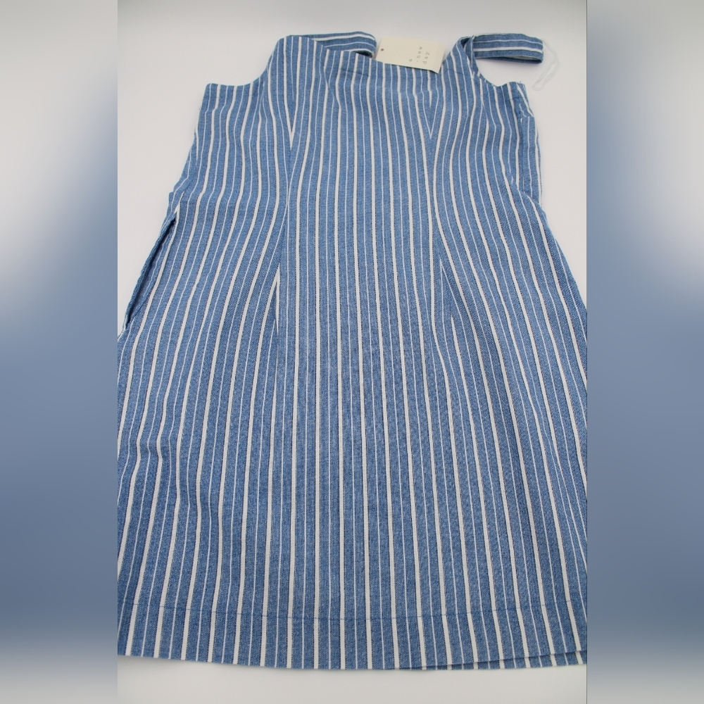 A New Day Blue & White Striped Tank Dress — Size XS, NWT - Picture 5 of 9